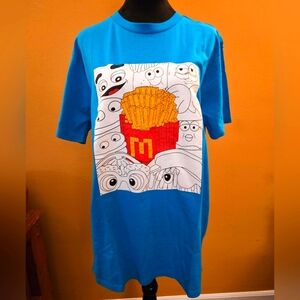 NWOT McDonald's Official Blue Graphic T-Shirt